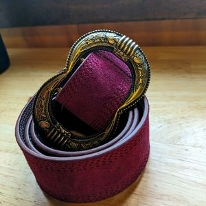 Sezane GAIA Belt in Framboise